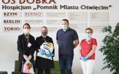 Maseczki ochronne przekazane do hospicjum